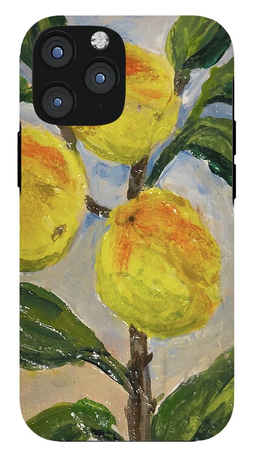 Soft Light in the Orchard Peach Branch iPhone Case — iPhone 12 Pro Max Tough Case