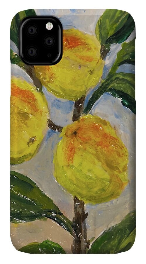 Soft Light in the Orchard Peach Branch iPhone Case — iPhone 11 Case