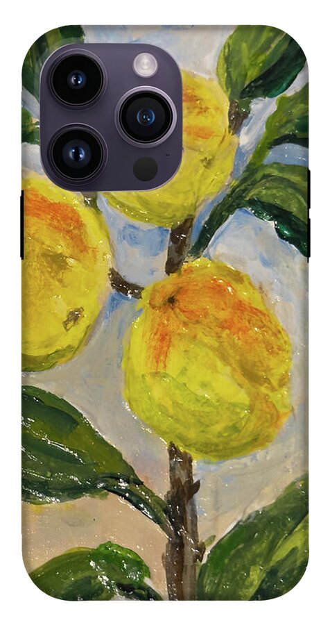 Soft Light in the Orchard Peach Branch iPhone Case — iPhone 14 Pro Max Tough Case