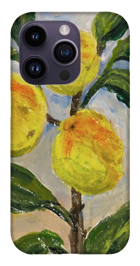 Soft Light in the Orchard Peach Branch iPhone Case — iPhone 14 Pro Case