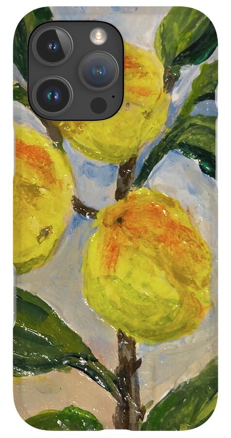 Soft Light in the Orchard Peach Branch iPhone Case — iPhone 16 Pro Max Case