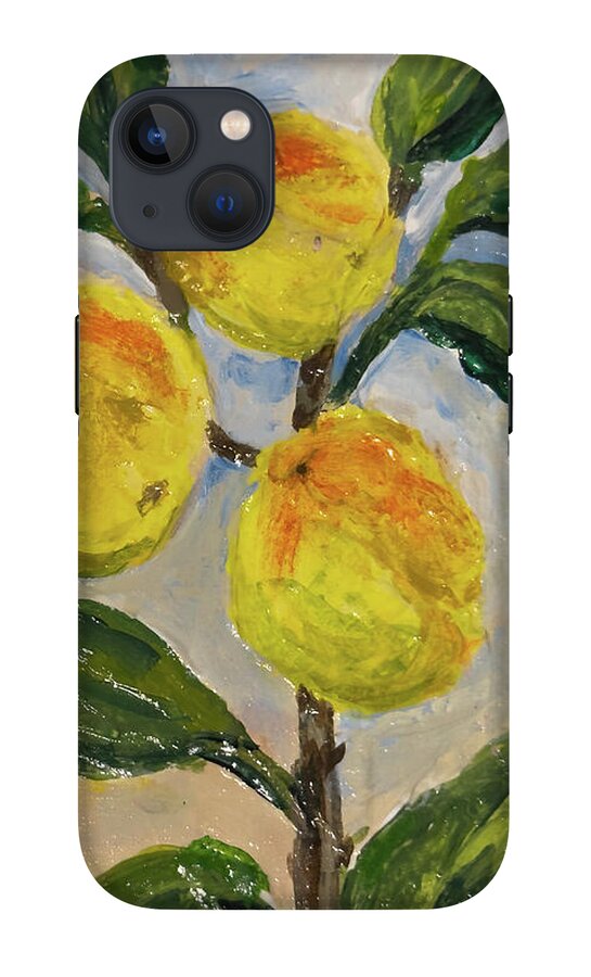 Soft Light in the Orchard Peach Branch iPhone Case — iPhone 13 Tough Case