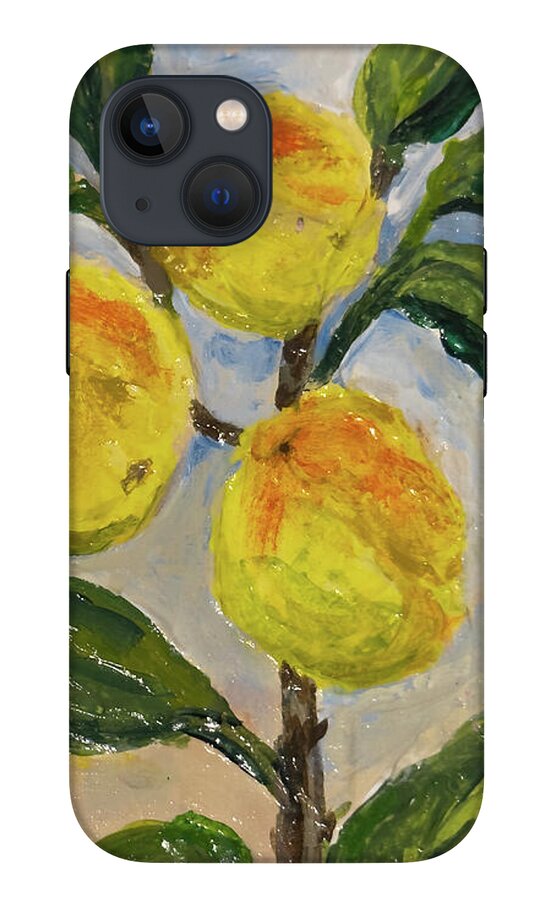 Soft Light in the Orchard Peach Branch iPhone Case — iPhone 13 Mini Tough Case