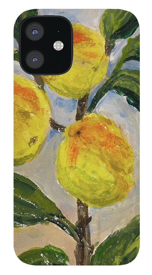 Soft Light in the Orchard Peach Branch iPhone Case — iPhone 12 Mini Case