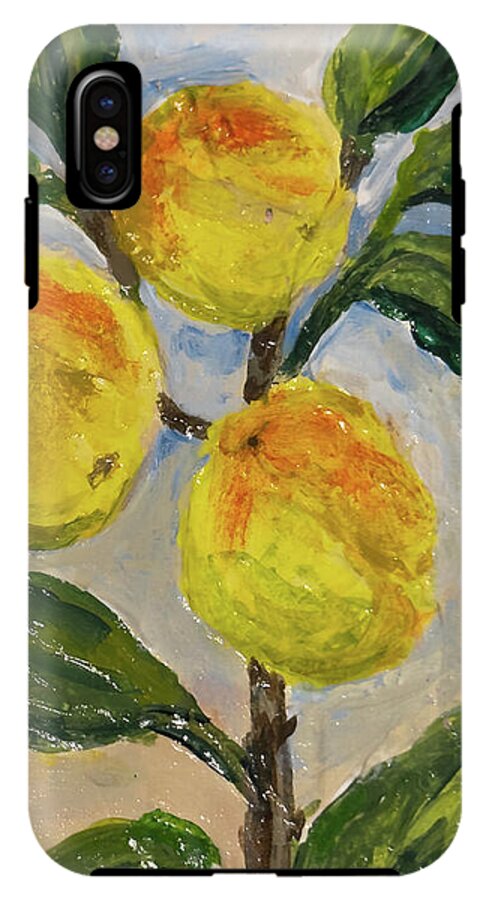 Soft Light in the Orchard Peach Branch iPhone Case — iPhone XS Max Tough Case