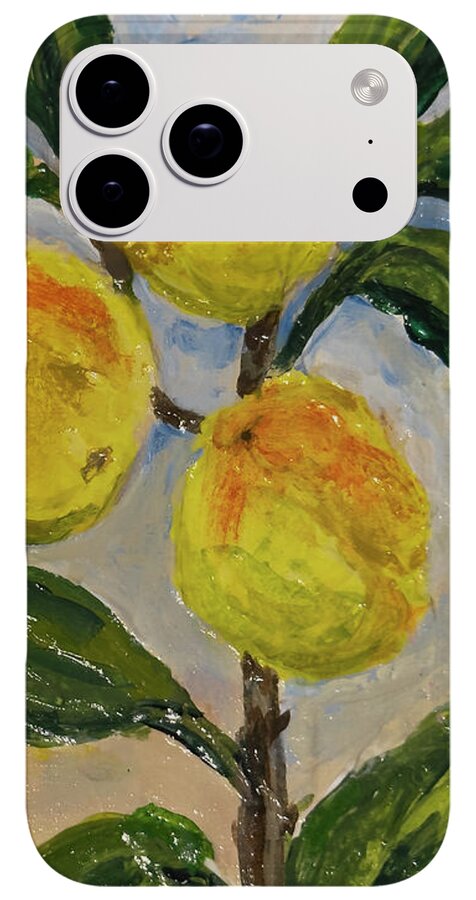 Soft Light in the Orchard Peach Branch iPhone Case — iPhone 17 Pro Case