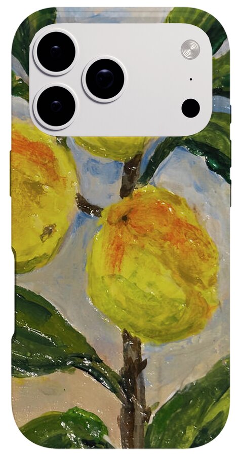 Soft Light in the Orchard Peach Branch iPhone Case — iPhone 17 Pro Tough Case