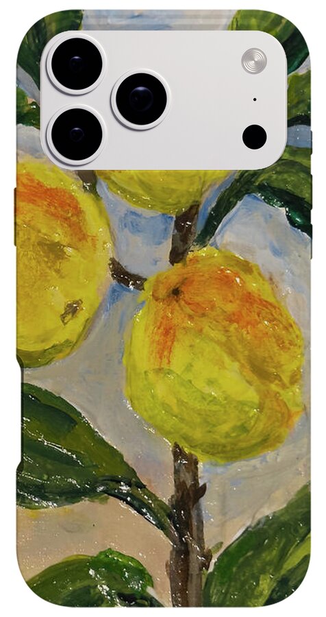Soft Light in the Orchard Peach Branch iPhone Case — iPhone 17 Pro Max Tough Case
