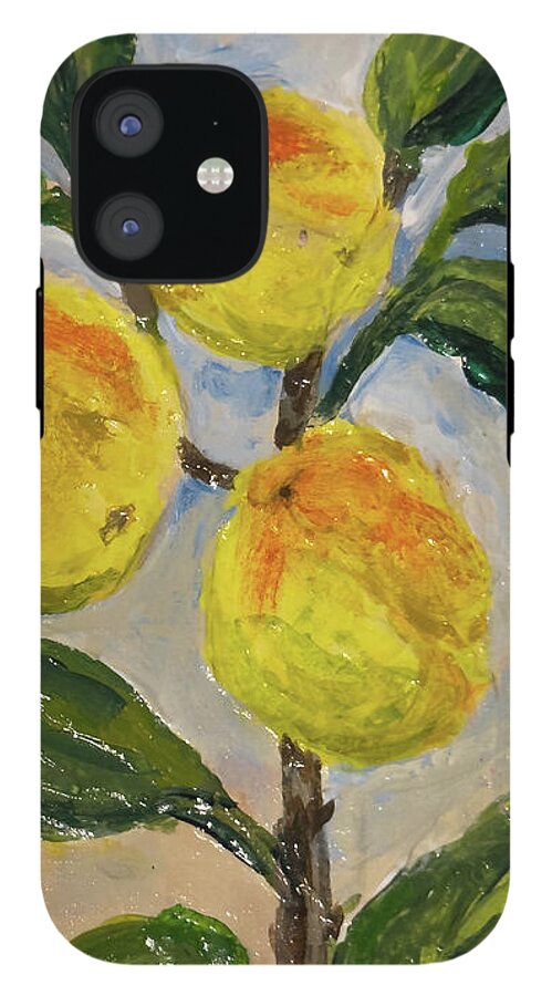 Soft Light in the Orchard Peach Branch iPhone Case — iPhone 12 Mini Tough Case