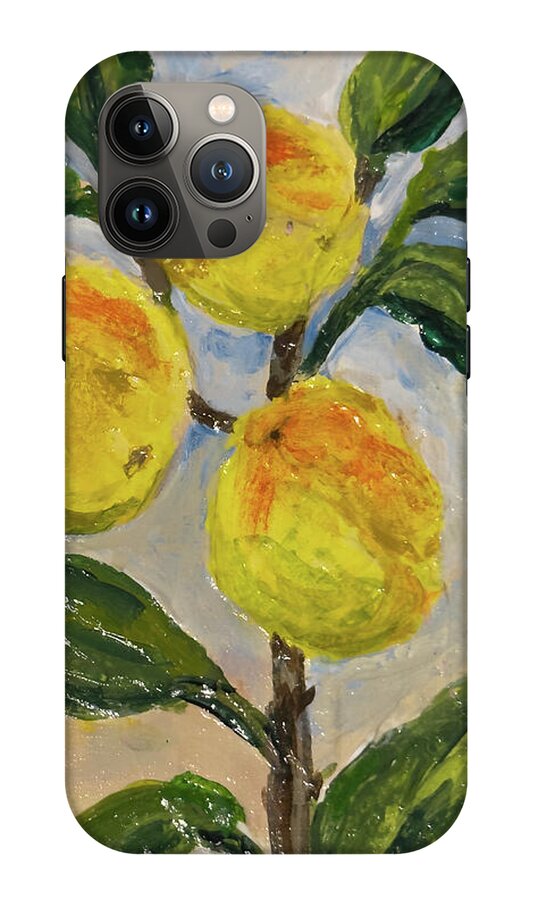 Soft Light in the Orchard Peach Branch iPhone Case — iPhone 13 Pro Max Tough Case