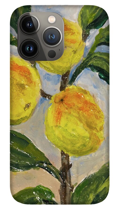 Soft Light in the Orchard Peach Branch iPhone Case — iPhone 13 Pro Case
