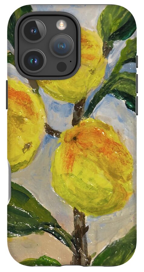 Soft Light in the Orchard Peach Branch iPhone Case — iPhone 16 Pro Max Tough Case