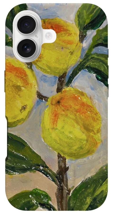 Soft Light in the Orchard Peach Branch iPhone Case — iPhone 17 Tough Case