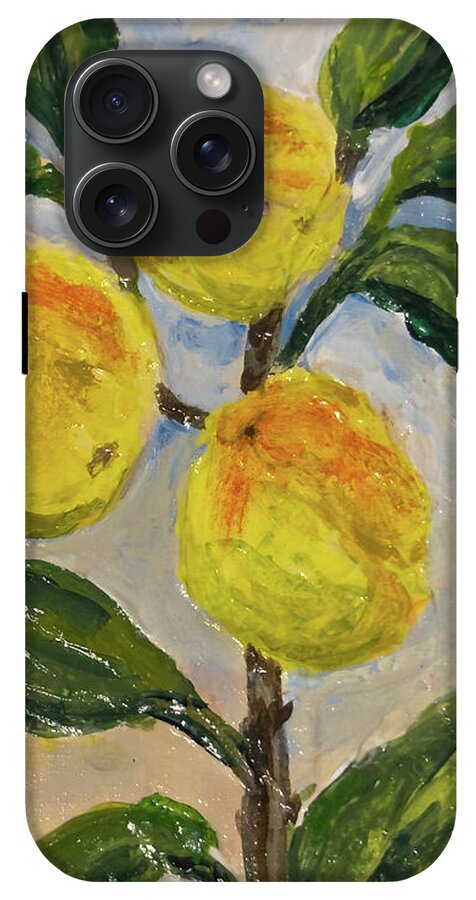 Soft Light in the Orchard Peach Branch iPhone Case — iPhone 15 Pro Max Tough Case